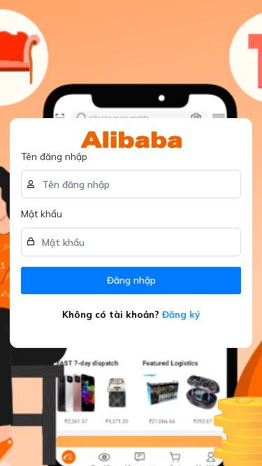 Screenshot 18/03/2025 giaodonhang.com Login Tên đăng nhập Mật khẩu Đăng nhập Không có tài khoản? Đăng ký