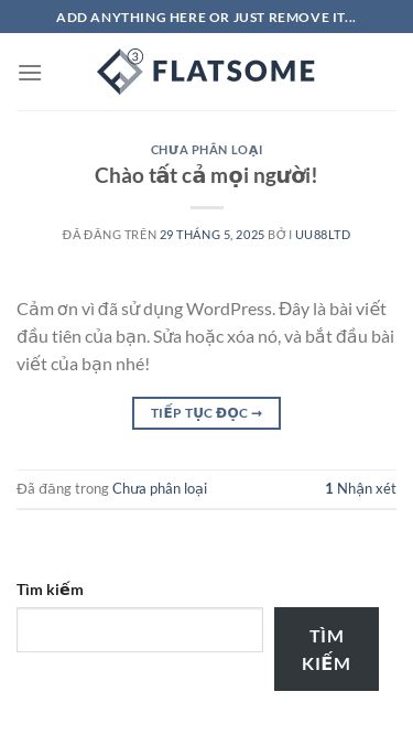Screenshot 30/05/2025 uu88.ltd uu88ltd - Chuyển đến nội dung Add anything here or just remove it... Newsletter Sign up for Newsletter Signup for our newsletter to get notified about sales and new products. Add any text here or remove it.[contact-form-7 id=