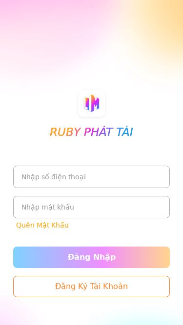 Screenshot 12/03/2025 ruby.lucmall.vn RUBY PHÁT TÀI We're sorry but doesn't work properly without JavaScript enabled. Please enable it to continue. RUBY PHÁT TÀIQuên Mật KhẩuĐăng NhậpĐăng Ký Tài Khoản