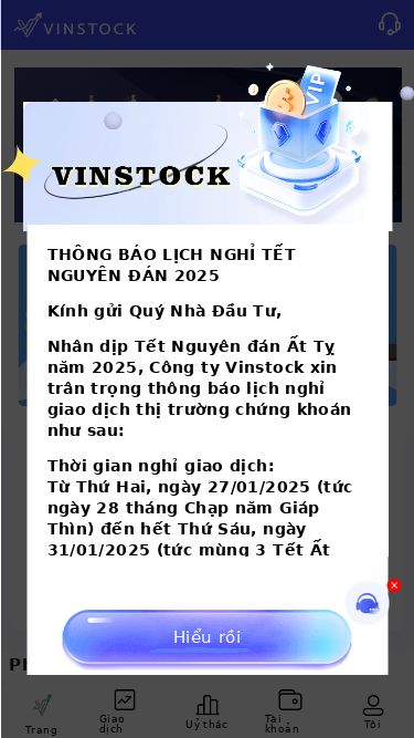 Screenshot 19/03/2025 vinstock01.com.vn Đòn bẩyLoading... 1/2 Đại lý Nhiệm vụ Hoạt động Hướng dẫn Chi tiết Thông báo Phân bổ vốn Hàng ngàyHàng thángHàng tuầnMiễn lãiMiễn phí Hàng ngày Tự động gia hạn | Lãi suất thấp chỉ 0.13% Tham gia ngay Hàng tháng Tự động gia hạn | Lãi suất thấp chỉ 1.05% Tham gia ngay Hàng tuần Tự động gia hạn | Lãi suất thấp chỉ 0.3% Tham gia ngay Miễn lãi Miễn phí giao dịch 10 ngày và không thể gia hạn Tham gia ngay M