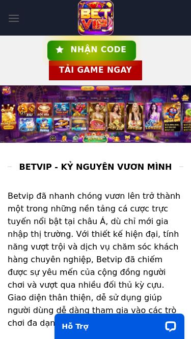 Screenshot 22/05/2025 betvip.uk.com Betvip ⚡️ Tải Game Android/APK, iOS 