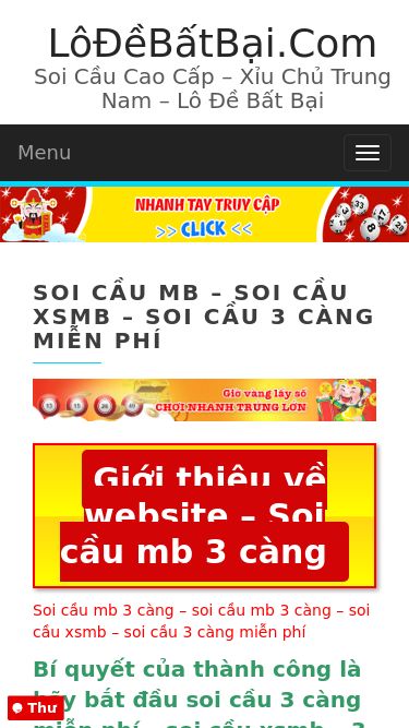 Screenshot 17/03/2025 lodebatbai.com Soi cầu mb – soi cầu xsmb – soi cầu 3 càng miễn phí - soi cầu miễn phí LôĐềBấtBại.Com Soi Cầu Cao Cấp – Xỉu Chủ Trung Nam – Lô Đề Bất Bại Toggle navigation Menu Soi cầu mb – soi cầu xsmb – soi cầu 3 càng miễn phí Cầu siêu víp mt trúng ngay Cầu siêu VIP cặp xíu chủ miền trung trúng ngay Cầu siêu VIP bao lô miền trung trúng ngay Cầu siêu VIP đặc biệt miền trung trúng ngay Cầu siêu VIP giải tám miền trung tr