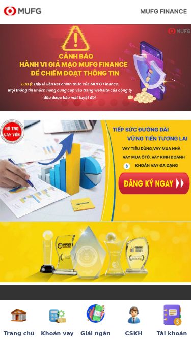 Screenshot 06/05/2025 fulonlinefast68.com MitsuUFJFinance Trang chủ Khoản vay Giải ngân CSKH Tài khoản Thông báo! Bạn có thể hỏi và đăng ký khoản vay trong thời gian 08:00-20:00, vui lòng liên hệ với nhân viên cho vay trong giờ làm việc quy định! Cảm ơn bạn đã tin tưởng và sử dụng [phê duyệt nhanh. 15 ngày không lãi suất. Làm cho cuộc sống của bạn không còn căng thẳng áp lực! 】