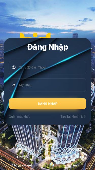 Screenshot 08/05/2025 toppi.com.vn Topii Đăng Nhập   Tên / Số Điện Thoại Mật Khẩu Đăng Nhập Quên mật khẩu Tạo Tài Khoản Mới Sản phẩm Về chúng tôi Tích lũy Giới thiệu TOPI Chứng chỉ quỹ Hỗ trợ Vàng Câu hỏi thường gặp Cổ Phiếu Chính sách bảo mật Điều khoản sử dụng No internet connection detected You are back online.
