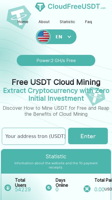 Screenshot 06/01/2025 cloudfreeusdt.com