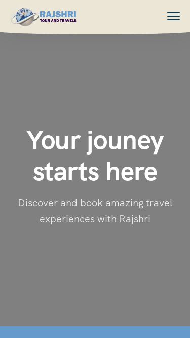Screenshot 22/05/2025 rajshritours.com Rajshri Tour and Travels Menu Home About Us Tour Package Destination Travel Gallery Mice Contact Home About Us Tour Package Destination Travel Gallery Mice Contact Your jouney starts here Discover and book amazing travel experiences with Rajshri 5+ Destinations Best Price Guarantee Top Notch Support Popular Destinations Indonesia 01 Tours Maldives 01 Tours South Korea 0 Tours Bali 0 Tours Sri Lanka 0 Tours Cambodia 01 Tours Vietnam 0 Tours Thailand 01 Tours Indonesia 01 Tours Maldives 01 Tours South Korea 0