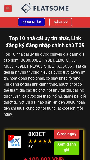 Screenshot 28/10/2025 nhacaiuytin.game Trang chủ - nhà cái uy tín Bỏ qua nội dung Đăng ký Đăng nhập Trang chủ Đăng nhập Đăng ký Top 10 nhà cái uy tín nhất, Link đăng ký đăng nhập chính chủ T09 Top 10 nhà cái uy tín được chuyên gia đánh giá cao gồm: QQ88, 8XBET, I9BET, EE88, QH88, MU88, 789BET, NEW88, SHBET, XOSO66… Tất cả đều là những thương hiệu cá cược trực tuyến uy tín, hoạt động hợp pháp, có giấy phép rõ ràng. Khi đăng ký qua link chính thức, ng