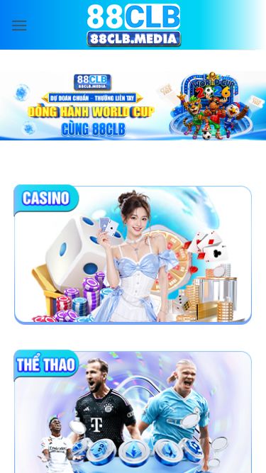 Screenshot 22/06/2026 88clb.media 88CLB - Nhà Cái Đẳng Cấp Quốc Tế, Tặng Ngay 68K Miễn Phí Bỏ qua nội dung Đăng Ký / Đăng Nhập 88CLB Game 88CLB Mẹo cá cược Cẩm nang Baccarat 88CLB - Nhà Cái Đẳng Cấp Quốc Tế, Tặng Ngay 68K Miễn Phí 88CLB không ngừng mở rộng hệ thống sản phẩm, mang đến nhiều lựa chọn giải trí hấp dẫn cho người chơi trong kỷ nguyên số. Nhờ sự kết hợp giữa công nghệ hiện đại và kho game đa dạng, nhà cái đã đáp 