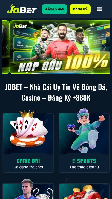 Screenshot 18/05/2025 jobet.tv JOBET - Nhà Cái Uy Tín Về Bóng Đá, Casino - Đăng Ký +888K Skip to content Trang chủExpand Giới Thiệu Jobet Nạp Tiền Jobet Rút Tiền Jobet Đăng Ký Jobet Chơi Games Jobet Có Trách Nhiệm Điều Khoản Dịch Vụ Jobet Chính Sách Bảo Mật Liên Hệ Jobet Thể thaoExpand Kinh Nghiệm Cá Độ Bóng Đá Sòng bàiExpand Cổng Game Tài Xỉu Cổng Game Xóc Đĩa Kinh Nghiệm Chơi Xóc Đĩa Kinh Nghiệm Tài Xỉu Tool Hack Tài Xỉu Tool Xóc Đĩa Top Game Tài