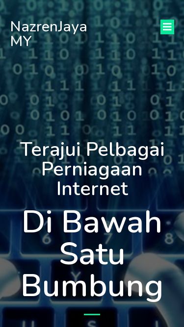 Screenshot 12/07/2025 nazrenjaya.my Home - NazrenJaya MY NazrenJaya MY Utama Blog Perniagaan Perisian Komputer Marketing Kits by JomBiz Social Media Toolkit Telekomunikasi Simkad ToneWow Simkad HaloTelco Simkad Celcom Ejen Jualan Topup & Servis Bayar Bil SMM Panel Ecommerce Hubungi Kami Mengenai Kami Terajui Pelbagai Perniagaan Internet Di Bawah Satu Bumbung Setelah lebih 5 tahun penubuhan, kami terus berusaha menarik dan membantu ramai usahawan atas talian yang ingin menambah pendapatan sampingan atau menjadikan kerjaya usahawan sebagai 